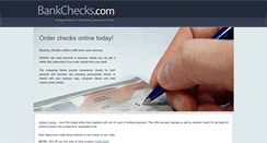 Desktop Screenshot of bankchecks.com