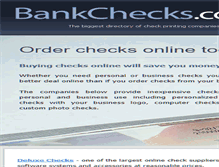 Tablet Screenshot of bankchecks.com